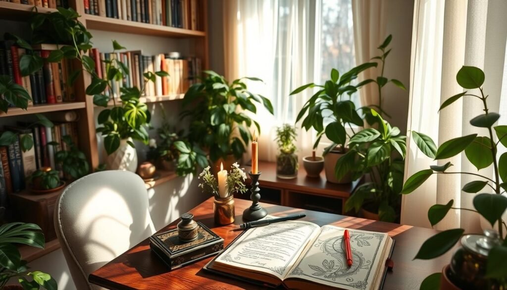sacred journaling space